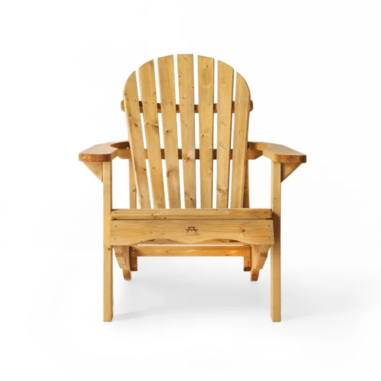 Chaise de jardin adirondack – brun