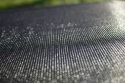 Chaise de jardin pliante en aluminium et toile plastifiéee - gris anthracite