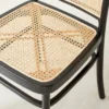 Chaise en acajou et cannage