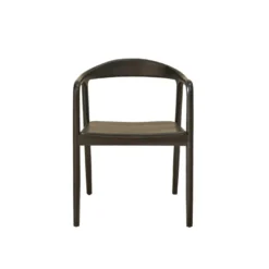 Chaise en teck massif noire