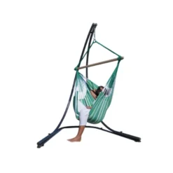 Chaise hamac avec support albizia xl lun