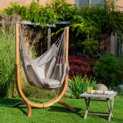 Chaise hamac simple Cumbia Outdoor comfort La Siesta gris