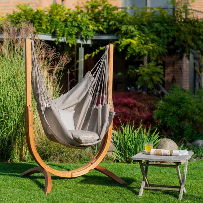 Chaise hamac simple Cumbia Outdoor comfort La Siesta gris