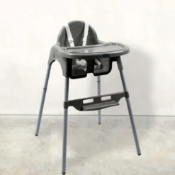 Chaise haute bébé - gris
