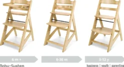 Chaise haute bébé +6 mois évolutive