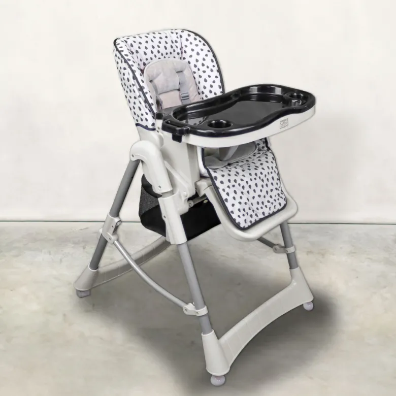Chaise haute bébé pliable - tachetée