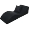 Chaise longue 3 en 1 multi-usage noir