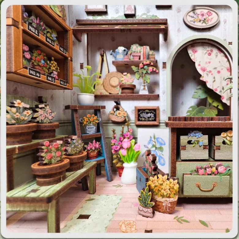 Champs-élysées florist - maquette booknook serre-livre