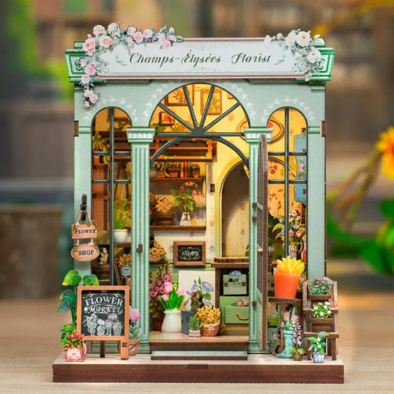 Champs-élysées florist - maquette booknook serre-livre