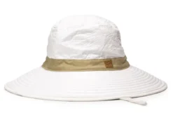 Chapeau mixte bord 10cm certifié anti-uv upf50+ et anti-chaleur beige 55/57