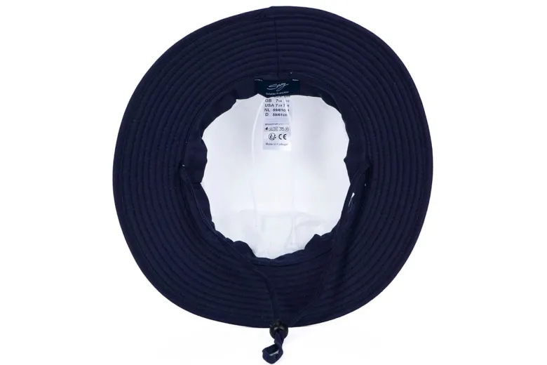 Chapeau mixte bord 10cm certifié anti-uv upf50+ et anti-chaleur marine 55/57