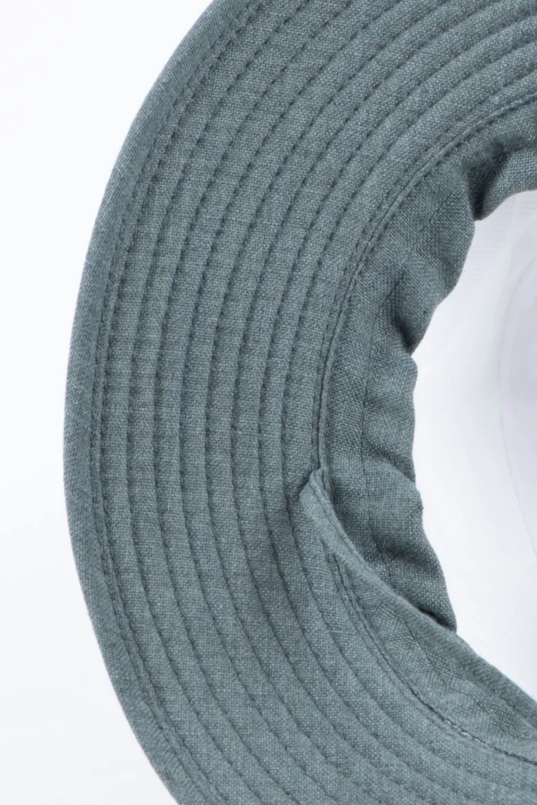 Chapeau mixte bord 7cm certifié anti-uv upf50+ et anti-chaleur eucalyptus 55/57