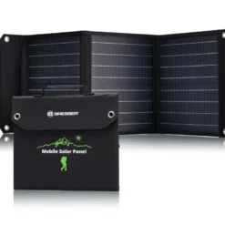 Chargeur solaire portable bresser 40watt avec port usb et connecteur d’alimentat