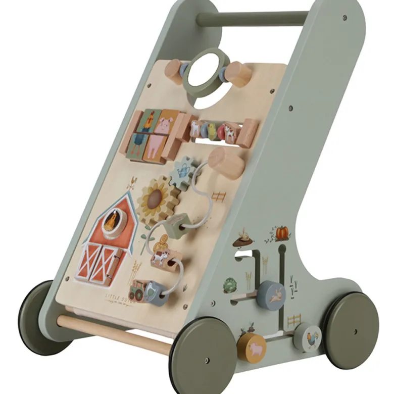 Chariot de marche en bois little farm