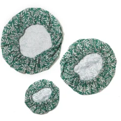 3 charlottes de bol en coton bio vert