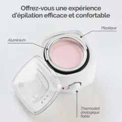 Chauffe-cire électrique 400ml avec bol