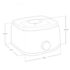 Chauffe-cire électrique 400ml avec bol