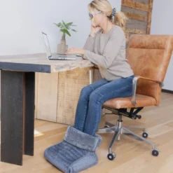 Chauffe-pieds ultra doux - 3 intensités de chauffe - lavable en machine