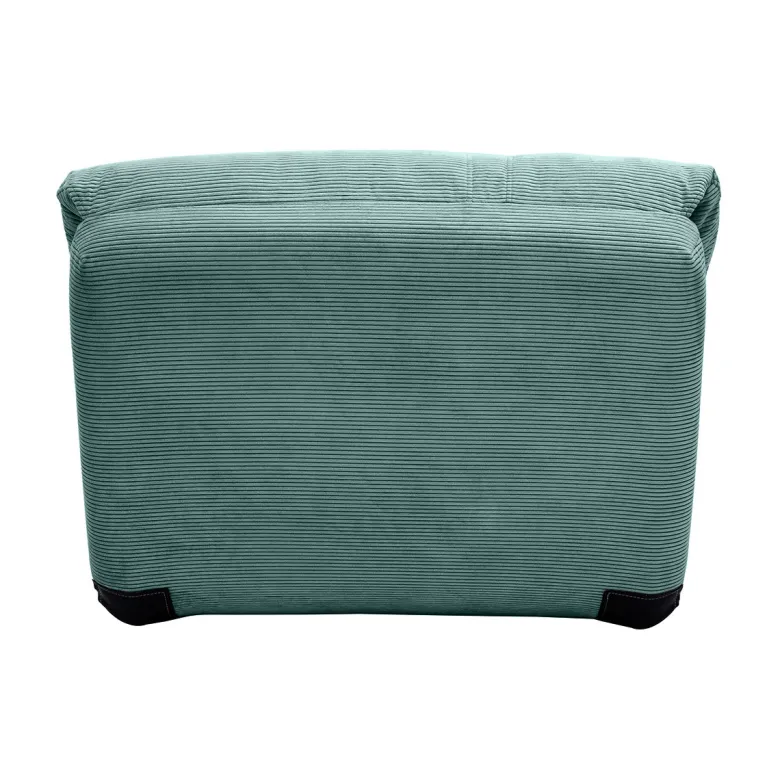 Chauffeuse 1 place convertible en tissu velours côtelé vert céladon spencer