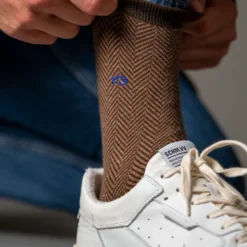 Chaussettes chevron marmotte
