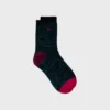 Chaussettes en coton épais femme vert