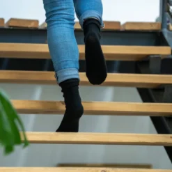 Chaussettes en laine femme noir