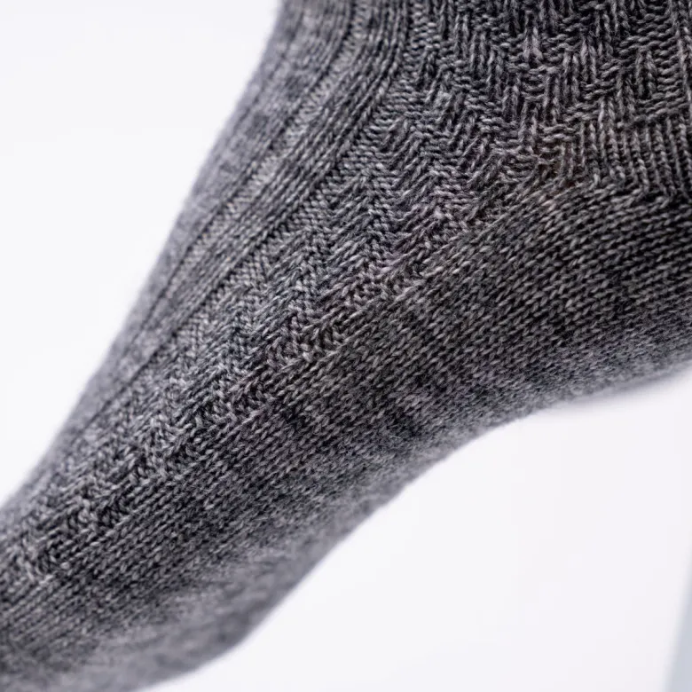 Chaussettes en laine gris