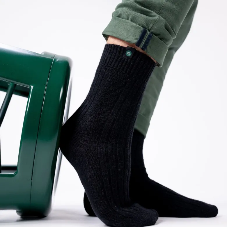 Chaussettes en laine noir