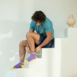 Chaussettes mi-hautes violet