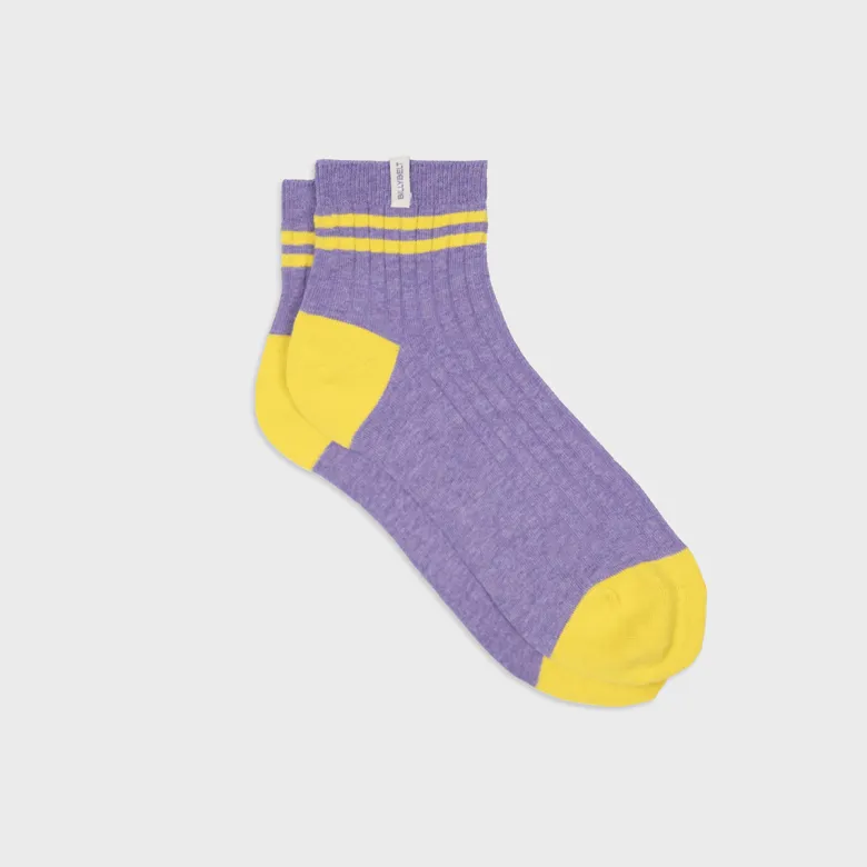Chaussettes mi-hautes violet