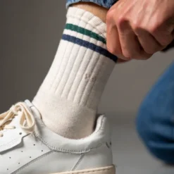 Chaussettes retro chinée