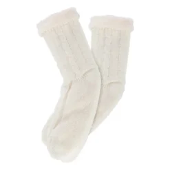 Chaussettes tricot taille unique ivoire