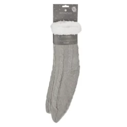 Chaussettes tricot taille unique gris