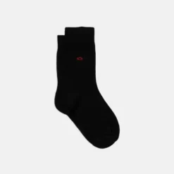 Chaussettes unies noir réglisse