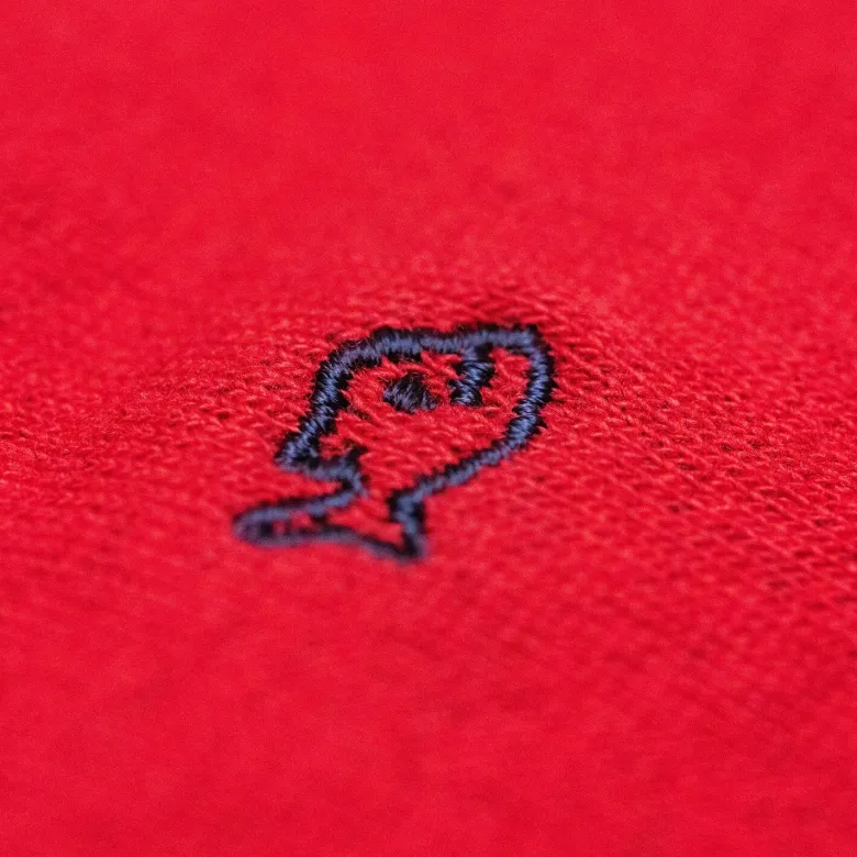 Chaussettes unies rouge grenade