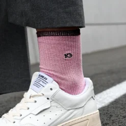 Chaussettes vintage rose