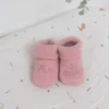 Chausson bébé avec broderie #f2dddb 0 1