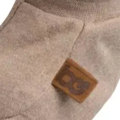 Chaussons bébé en coton bio melange clay (0-3 mois)