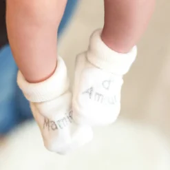 Chaussons bébé #ffffff 0 1 mois
