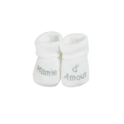 Chaussons bébé #ffffff 0 1 mois