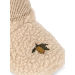 Chaussons bébé polaire safa oxford tan (0-3 mois)