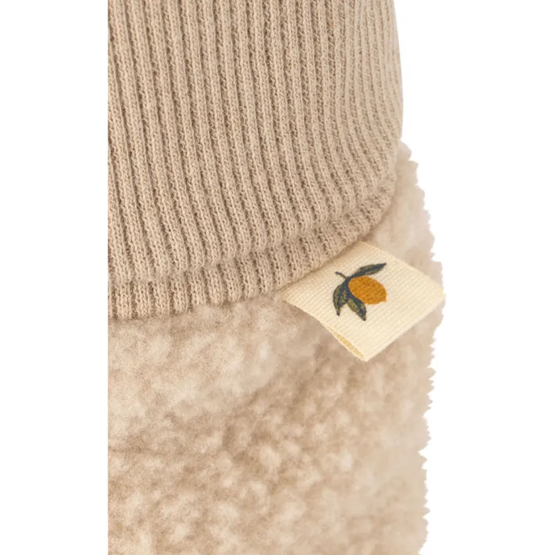 Chaussons bébé polaire safa oxford tan (0-3 mois)