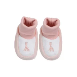 Chaussons bébé rose 1