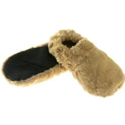 Chaussons chauffants caramel
