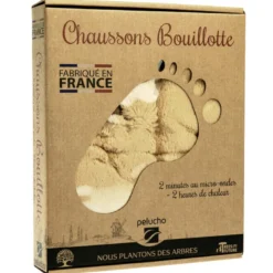 Chaussons chauffants caramel