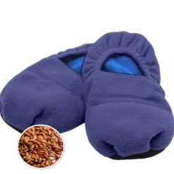 Chaussons chauffants micro-ondes graines de lin - taille 41-45