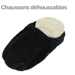 Chaussons chauffants Noir
