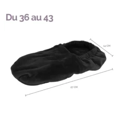 Chaussons chauffants Noir