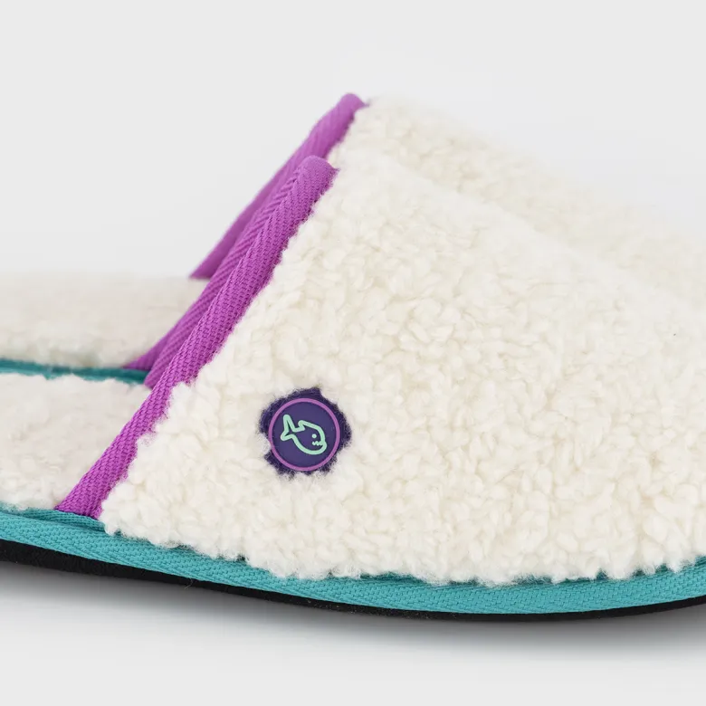 Chaussons en sherpa violet t38-39