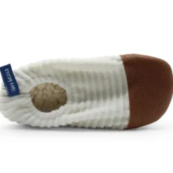 Chaussons les petits velours écru (pointures 24-26)